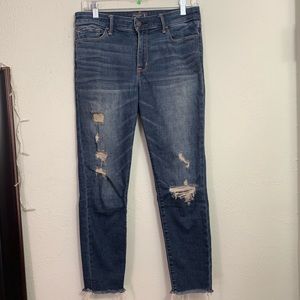 Abercrombie & Fitch harper ankle ripped jeans 6